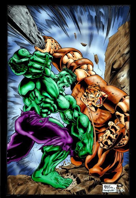 #Hulk #Fan #Art. (Hulk VS Juggernaut) By: Jose Vicente & Torres ...