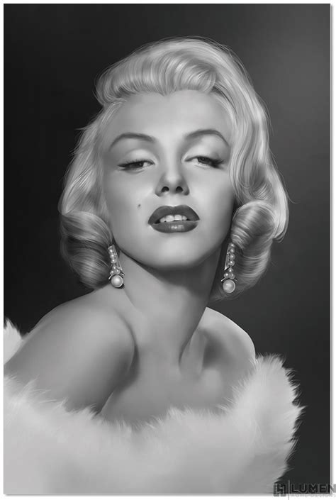 Marilyn Monroe Glamour B&W Wall Print - Art - Accents - Buy - Shop