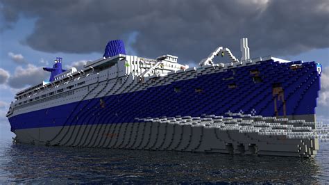 SS Blue Lady (SS Norway) being scrapped at Alang Minecraft Map