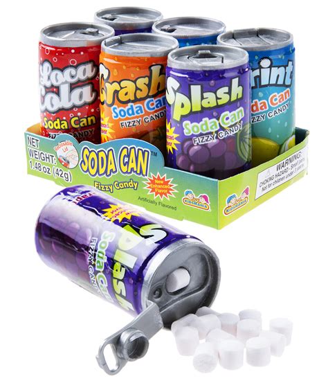 Fizzy Soda Candy: Candy pellets that fizz like a soft drink!