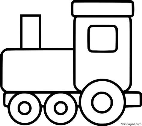 Toy Train Coloring Page Clip Art Library - vrogue.co
