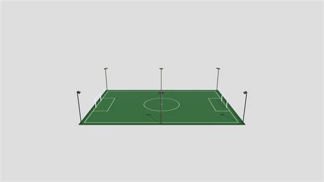 Cancha Futbol Con Reflectores Download Free 3D Model By, 50% OFF