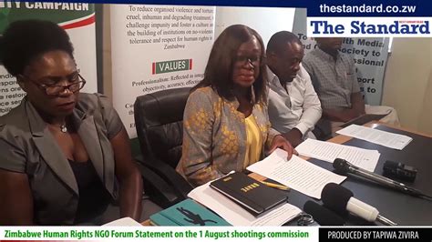 Zimbabwe Human Rights NGO Forum on August 1 killings - YouTube