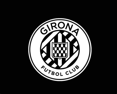 Girona Club Logo Symbol White La Liga Spain Football Abstract Design Vector Illustration With ...