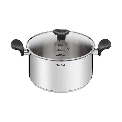 Tefal Primary Cooking 24cm Stew Pot With Glass Lid Stainless Steel 5 ...