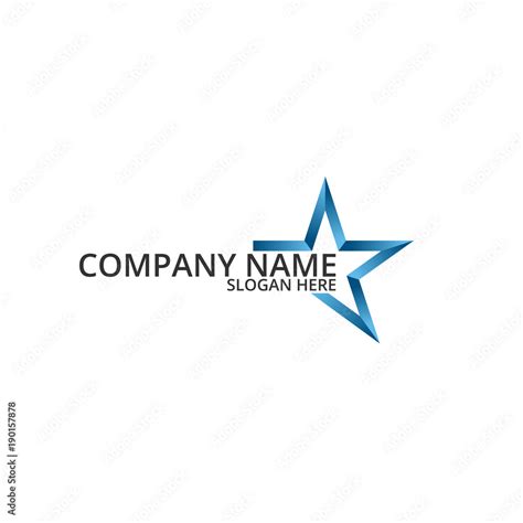 Blue star low poly logo design concept vector Stock Vector | Adobe Stock