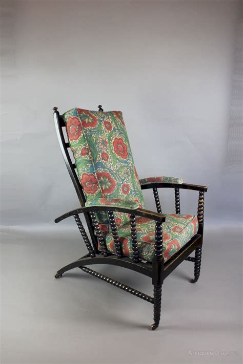 William Morris Type Adjustable Reclining Armchair - Antiques Atlas