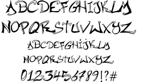 8 Hip Hop Graffiti Font Alphabet Images - Hip Hop Graffiti Fonts ...