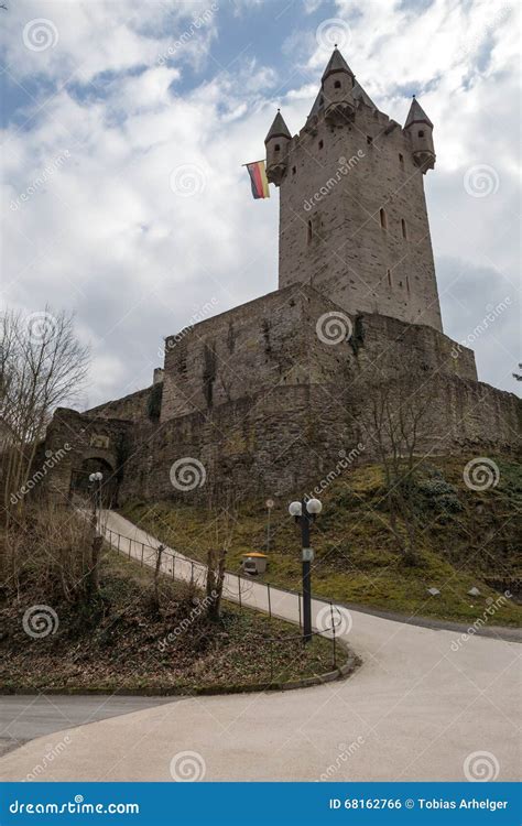 Castle Nassau Germany in the Winter Stock Photo - Image of lahn, river ...