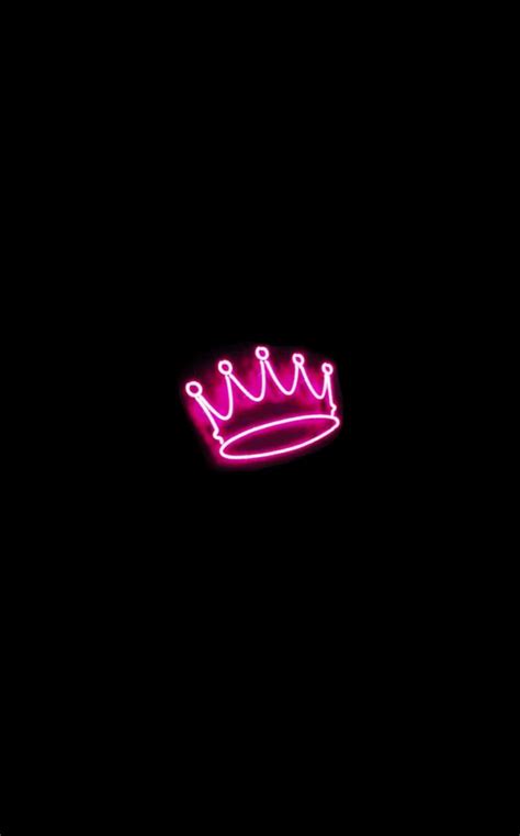 NEON PINK CROWN SIGN | Pink neon wallpaper, Neon, Neon wallpaper