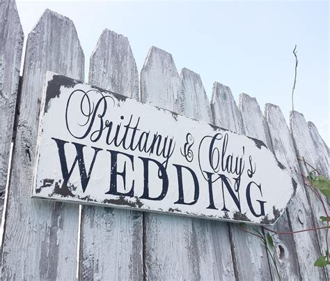 Personalized Wooden Wedding Arrow Sign rustic Arrow Wedding Decor Rustic Arrow Sign Rustic ...