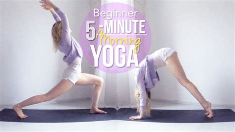 5 Minute Yoga Workout For Beginners - WorkoutWalls