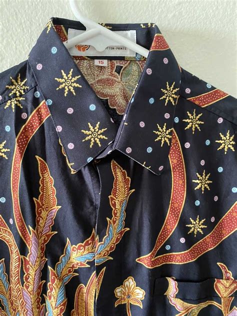 Japanese Brand Indonesian batik Keri's shirt - Gem