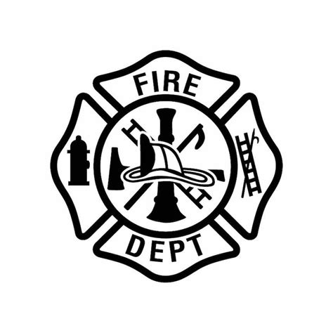 Fire Dept. Logo .eps .svg .dxf & 1 .png Vinyl Cutter Ready - Etsy