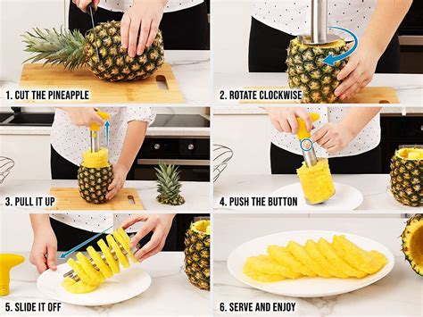 Zulay Kitchen Pineapple Corer and Slicer Tool - Stainless Steel ...