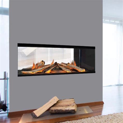 Two-sided e1030ds electric fireplace for built-in