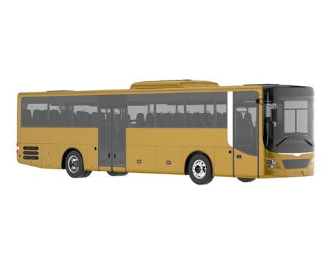 Free City bus isolated on transparent background. 3d rendering - illustration 19167781 PNG with ...