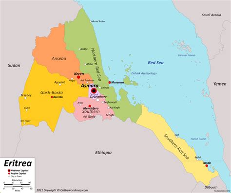 Eritrea Map | Detailed Maps of State of Eritrea