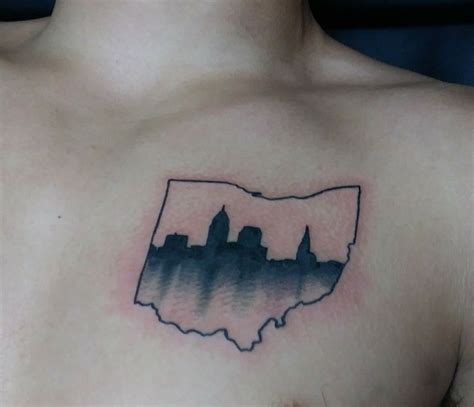 Cleveland skyline tattoo Cleveland Tattoo, Ohio Tattoo, Skyline Tattoo, Cleveland Skyline ...