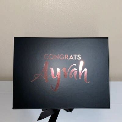 Custom Birthday Gift Box With Name Personalized Decorative - Etsy