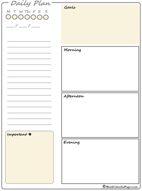 Free Daily Planner Printable