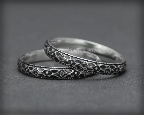 Vintage Style Sterling Floral Ring – LE Jewelry Designs