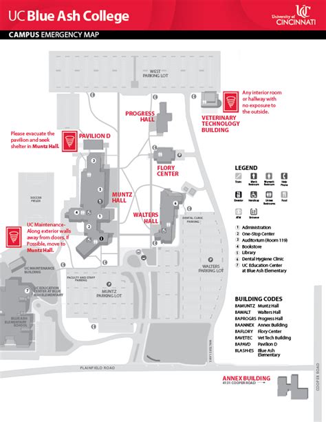 Uc Blue Ash Campus Map | US States Map