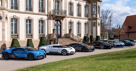 Bugatti Displays Six Chiron Special Editions Worth $35.6 Million