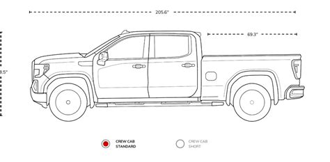 Silverado Chevy Truck Bed Dimensions Chart