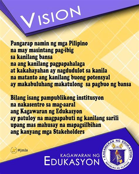 DepEd Vision, Mission, Core Values (English/Tagalog) Free Download ...