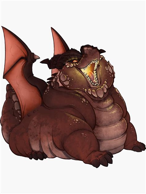 "Themberchaud Fat Dragon from DnD movie" Sticker for Sale by Feveerten ...