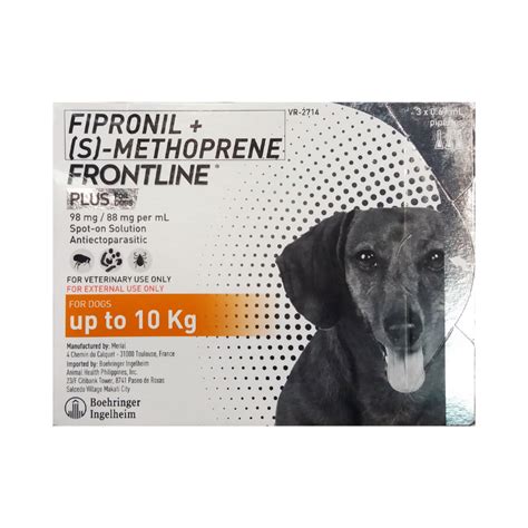 Frontline Plus Flea & Tick Spot On for Dogs (3 pipettes) - Pet ...