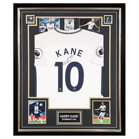 Signed Harry Kane Shirt - Framed Tottenham FC Icon