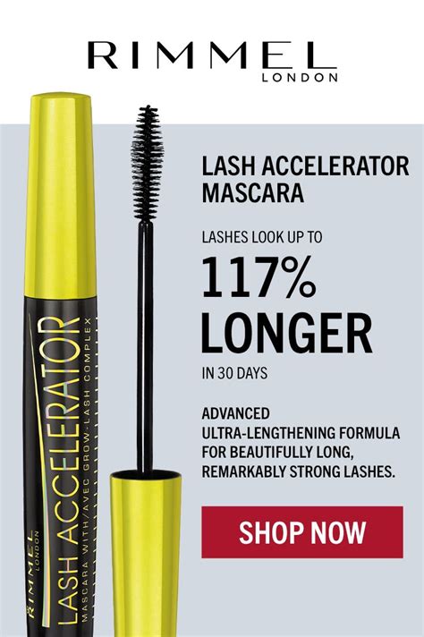 Rimmel London Lash Accelerator Mascara, Black, 0.23 oz - Walmart.com | Mascara, Mascara lashes ...