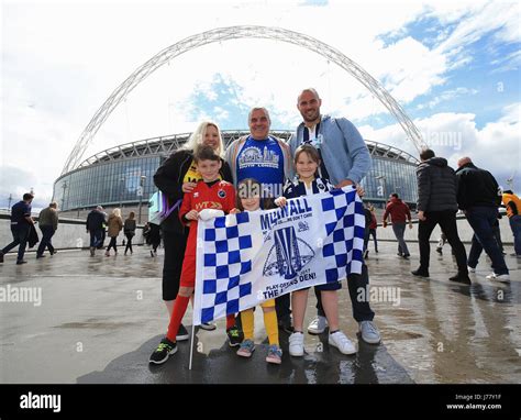 Millwall fans outside stadium hi-res stock photography and images - Alamy