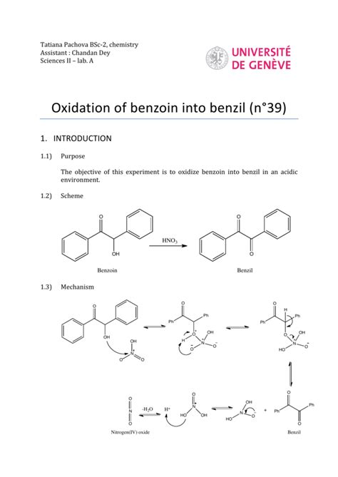 Cyberraum betrunken Kissen benzoin to benzil mechanism während Flamme ...