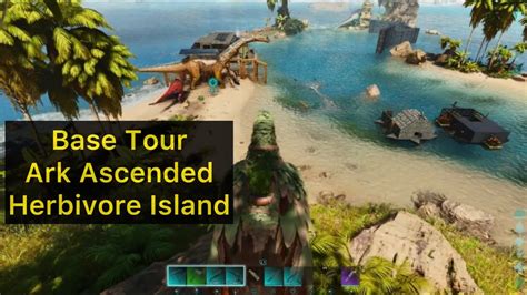 Base Tour Ark Ascended Herbivore Island - YouTube