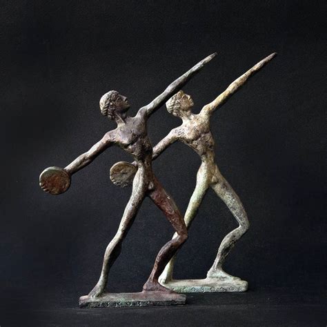 Discus Thrower Bronze Art Sculpture, Discobolus Greek Athlete Statue ...