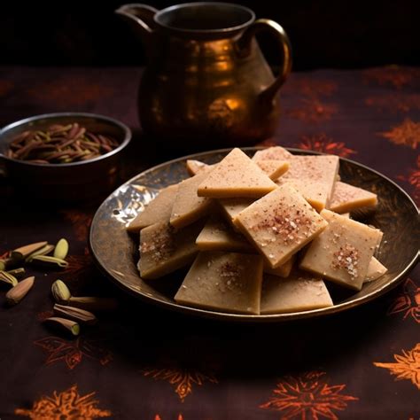 Kaju Katli mithai Diwali sweets | Premium AI-generated image