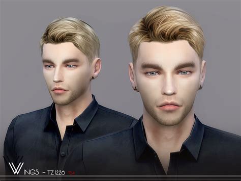 WINGS-TZ1226 male hair by wingssims at TSR » Sims 4 Updates