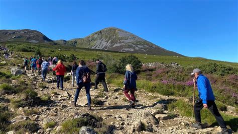 Pilgrims climb Croagh Patrick in Mayo for Reek Sunday