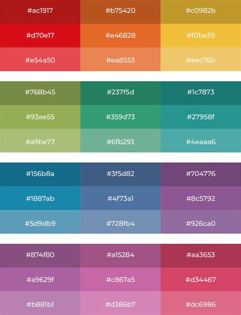 Color Palette Hex Codes - Google Color Palette Hex Rgb Hsl, All of ...