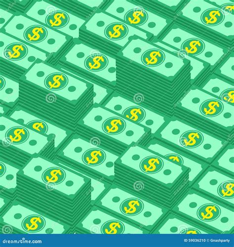 Vector Background of Money Stacks Stock Vector - Illustration of ...