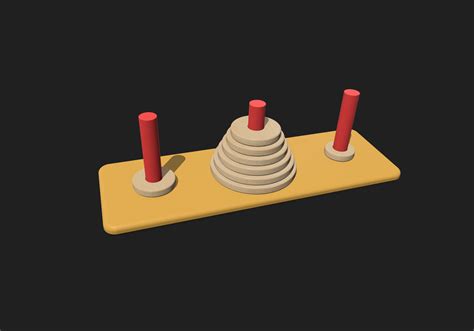 3D file Tower of Hanoi・Design to download and 3D print・Cults