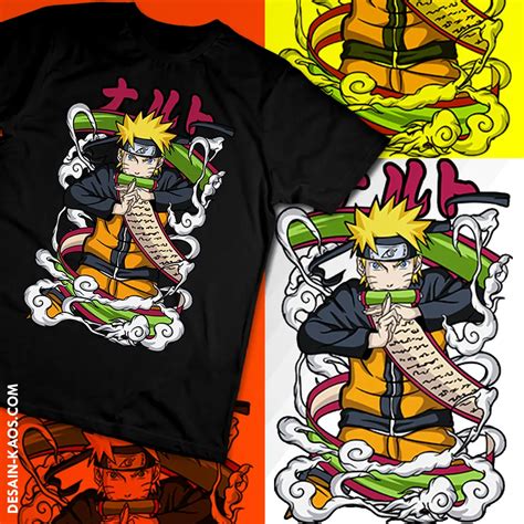 Download gratis Desain Kaos Anime Naruto 1 Keren