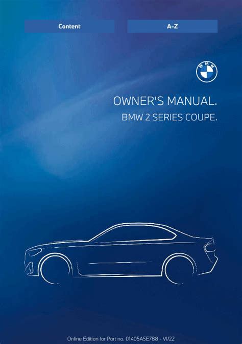 2023 BMW 2 Series Coupe Owner's Manual PDF (340 Pages)