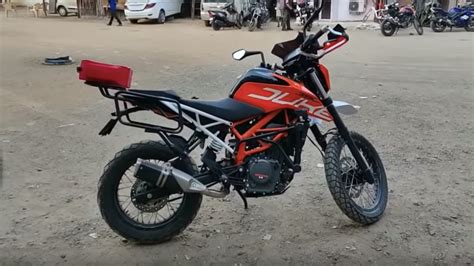 KTM Duke 390 Customised Into Adventure Motorcycle With Himalayan Hardware - Video