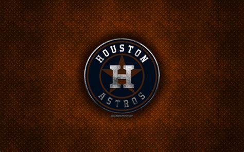 Download wallpapers Houston Astros, American baseball club, orange ...