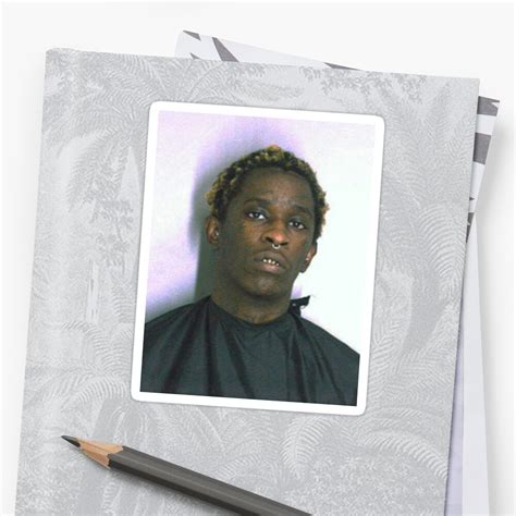 "Young Thug Mug Shot" Stickers by nostunts | Redbubble