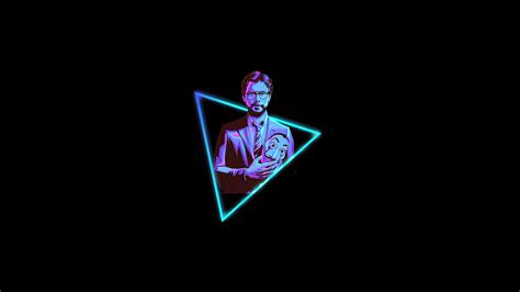 1920x1080 Professor Money Heist Minimal Neon 4k Laptop Full HD 1080P ...